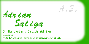 adrian saliga business card